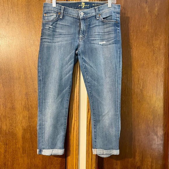 7 for all mankind cropped Jeans Size 29 - Picture 5 of 9